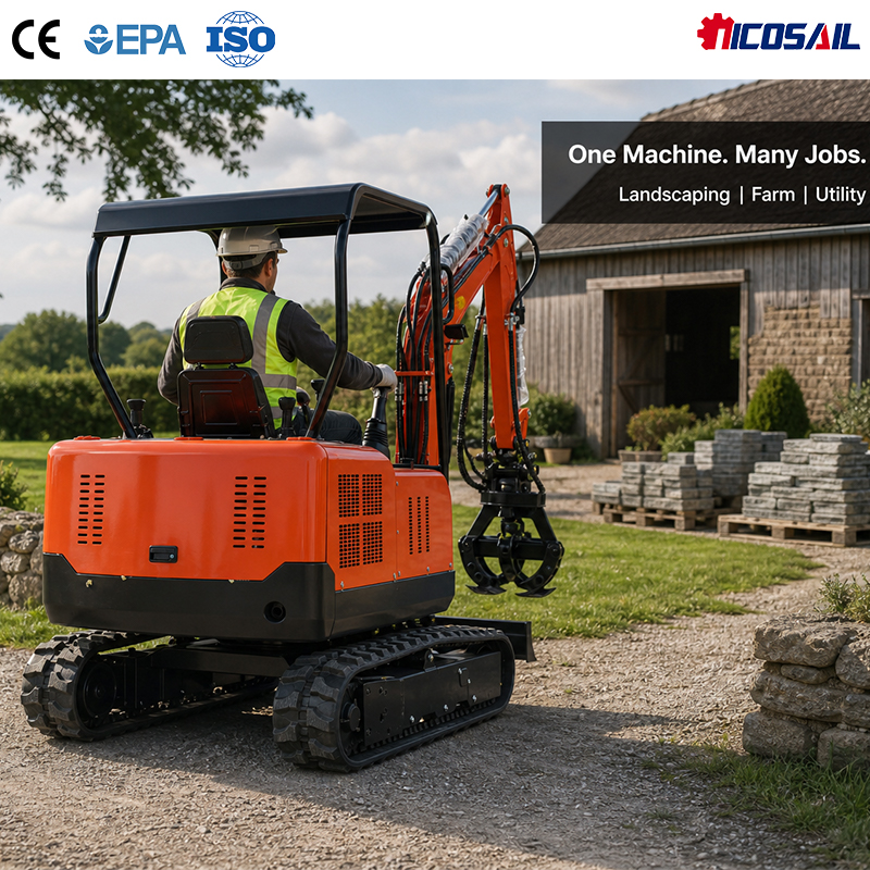 3 Ton Compact Crawler Excavato - Urban Farming In China avis et prix